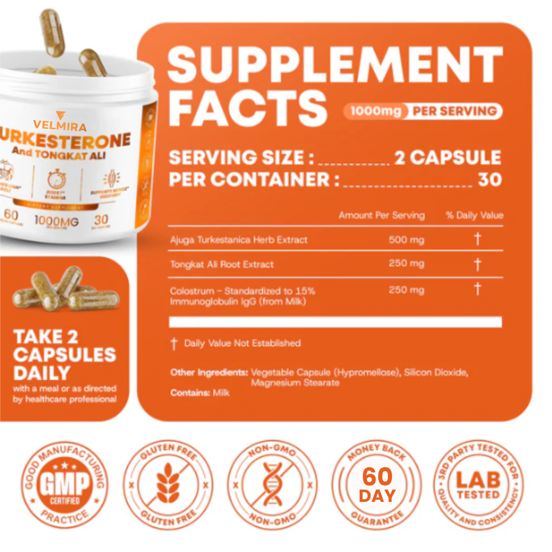 Halloween Sale - Velmira Turkesterone & Tongkat Ali