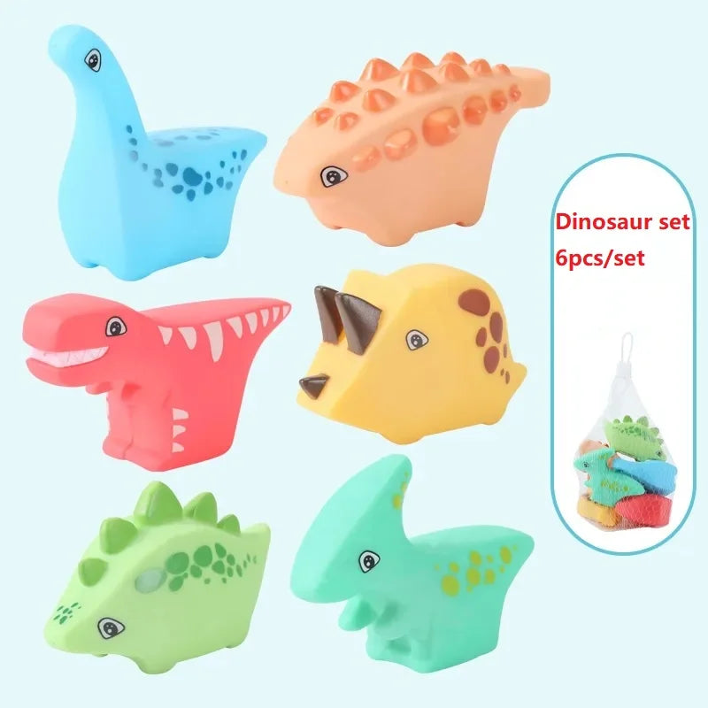 Animals Bath Squirt Toys for Toddler Infant Water Spraying Squeeze-Sounding Water Toy Floating Bath Toys Kids Bathtub Pool Toys